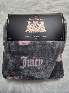 Juicy Couture Plush Pet Towel/Blanket